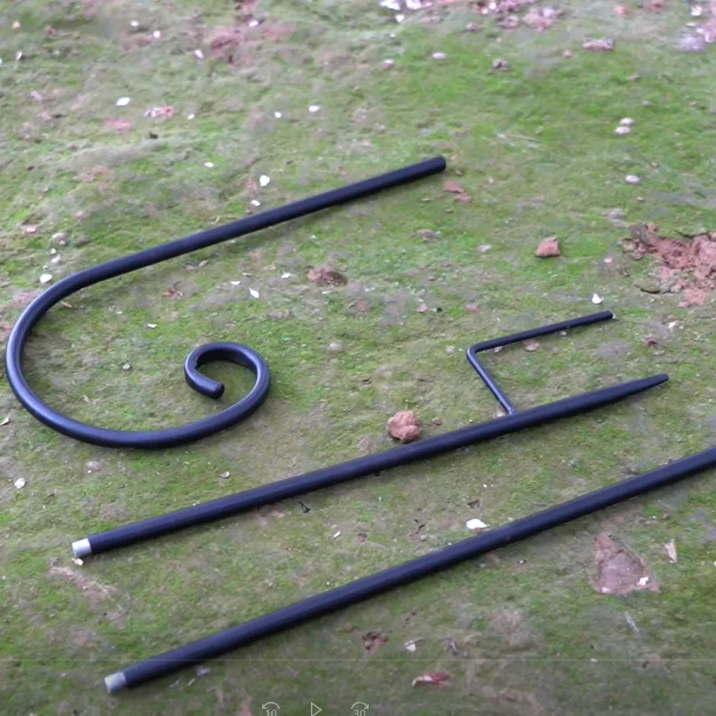 Garden Stakes Sustainable Multifunction Five-legged Shepherd Hooks