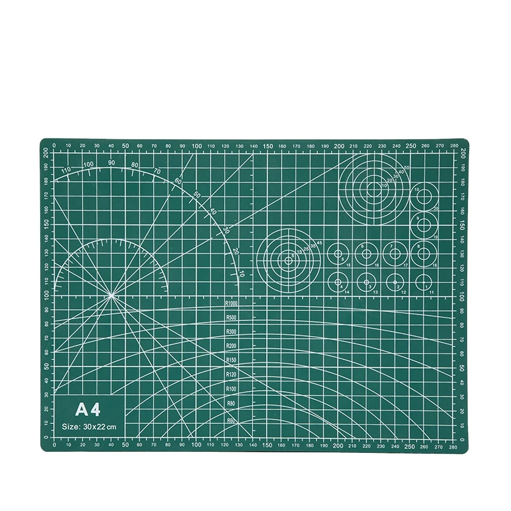 New A4 3mm PVC Self Healing Cutting Mat Transparent Large A0 Leather Cutting Mat Flexible OEM Customizable Opp Bag