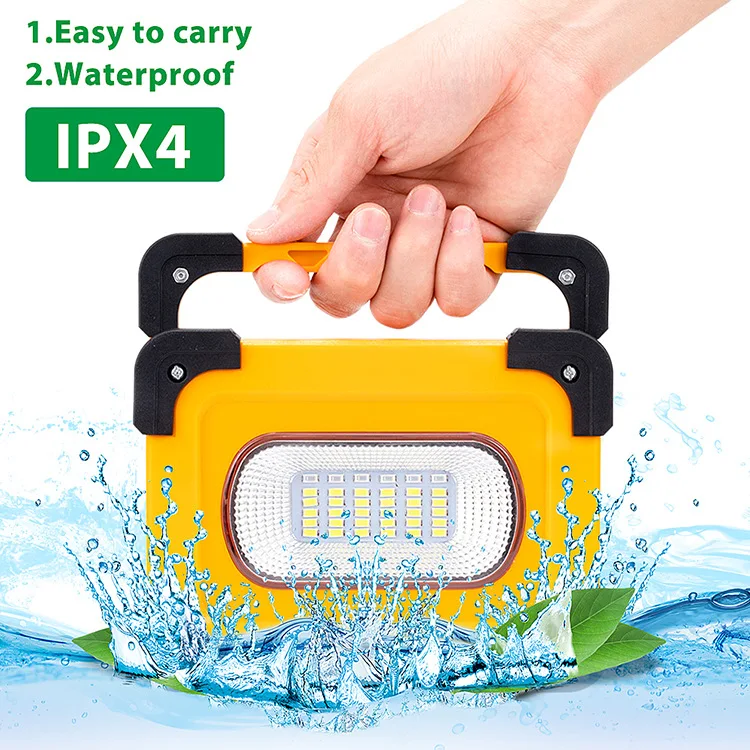 60W portable LED work lightmobile power supply with magnetic base solar work light flood light
