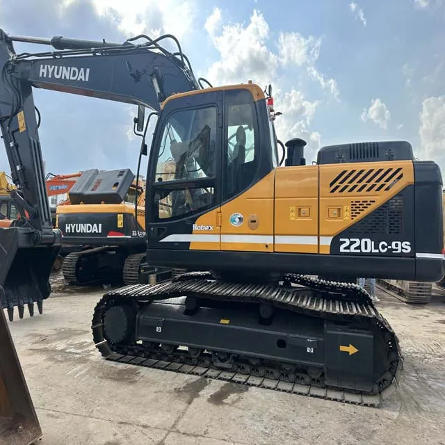 Heavy digger machine Original Hyundai 220LC-9S 220 Crawler Excavator Cheap price Used Hyundai 220LC-9S for sale