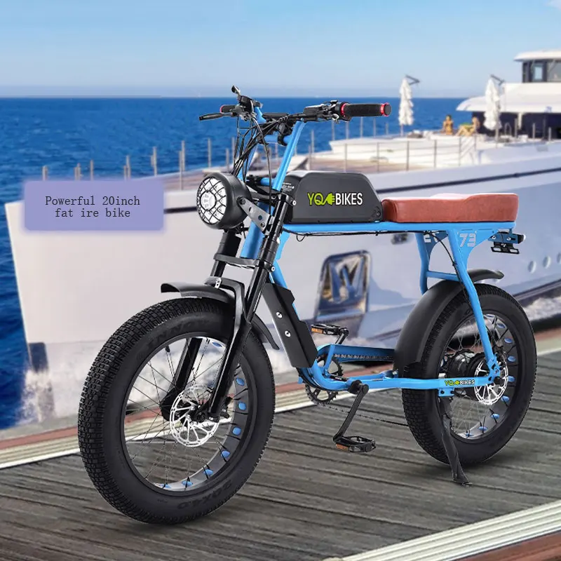 YQEBIKES New Custom Made 20 inch Fat Road Bike Frame Super Power e Bike 73 S2 Kit Mountain Bike Frame with Suspension Mudguard