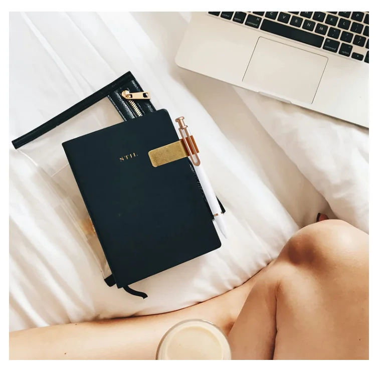 Pen Clip  Notebook Pen Loop Holder Notebooks PU Leather Pen Holder Pen Sleeve Pen Clips for Journal, Planner, Notebook