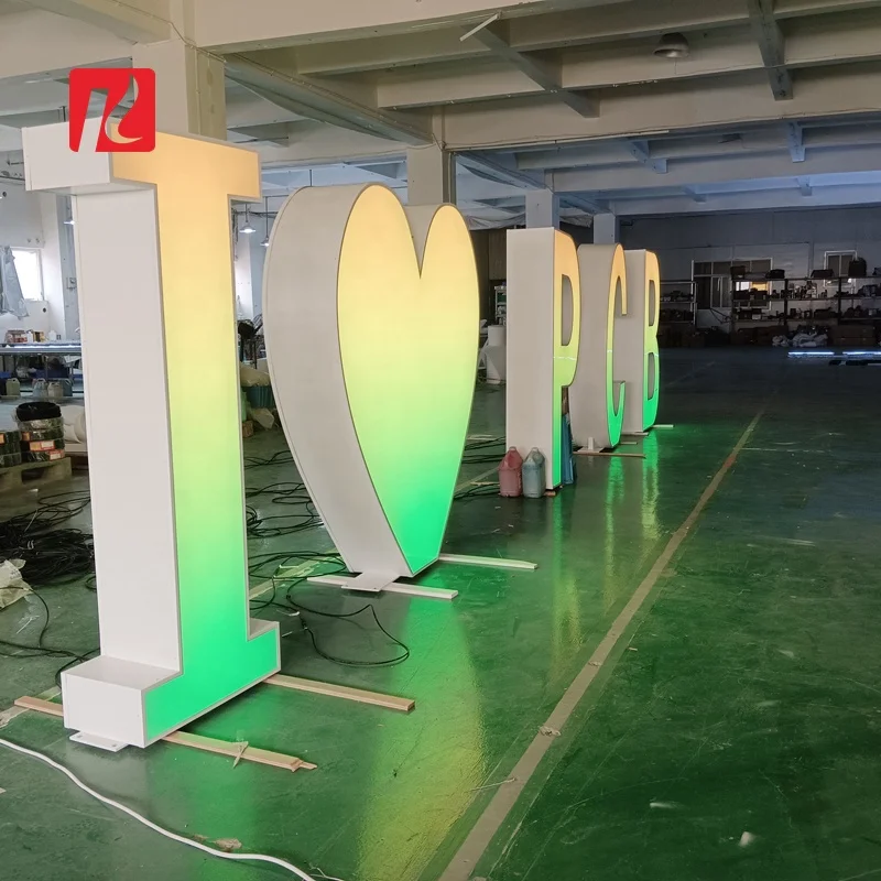 Kexian профессиональные стоящие буквы RGB гигантские свободно светодиодные Большие цветные большие