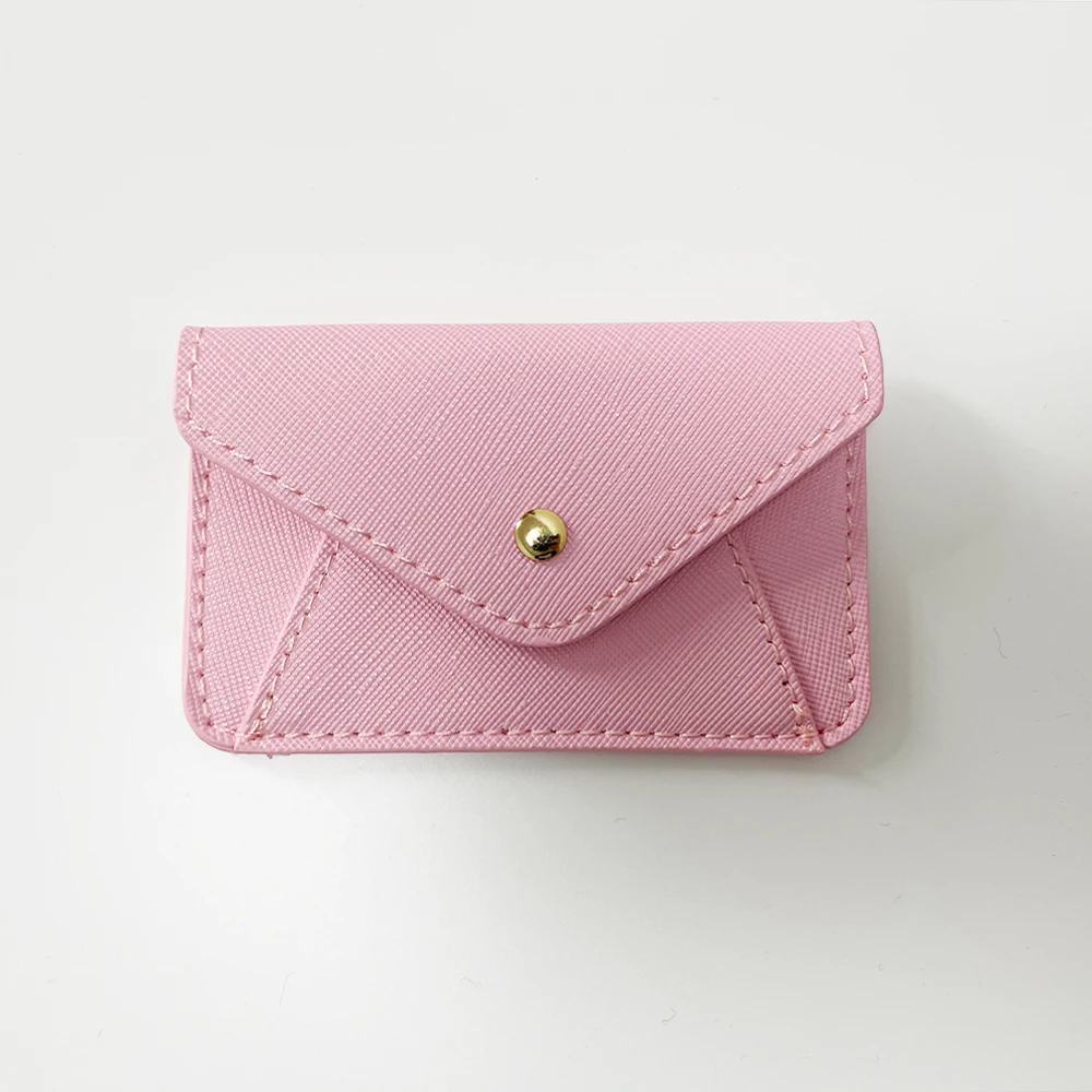 IN STOCK RTS 14 colors Option MINI Coin Purses Vegan Leather PU ID Card Holder