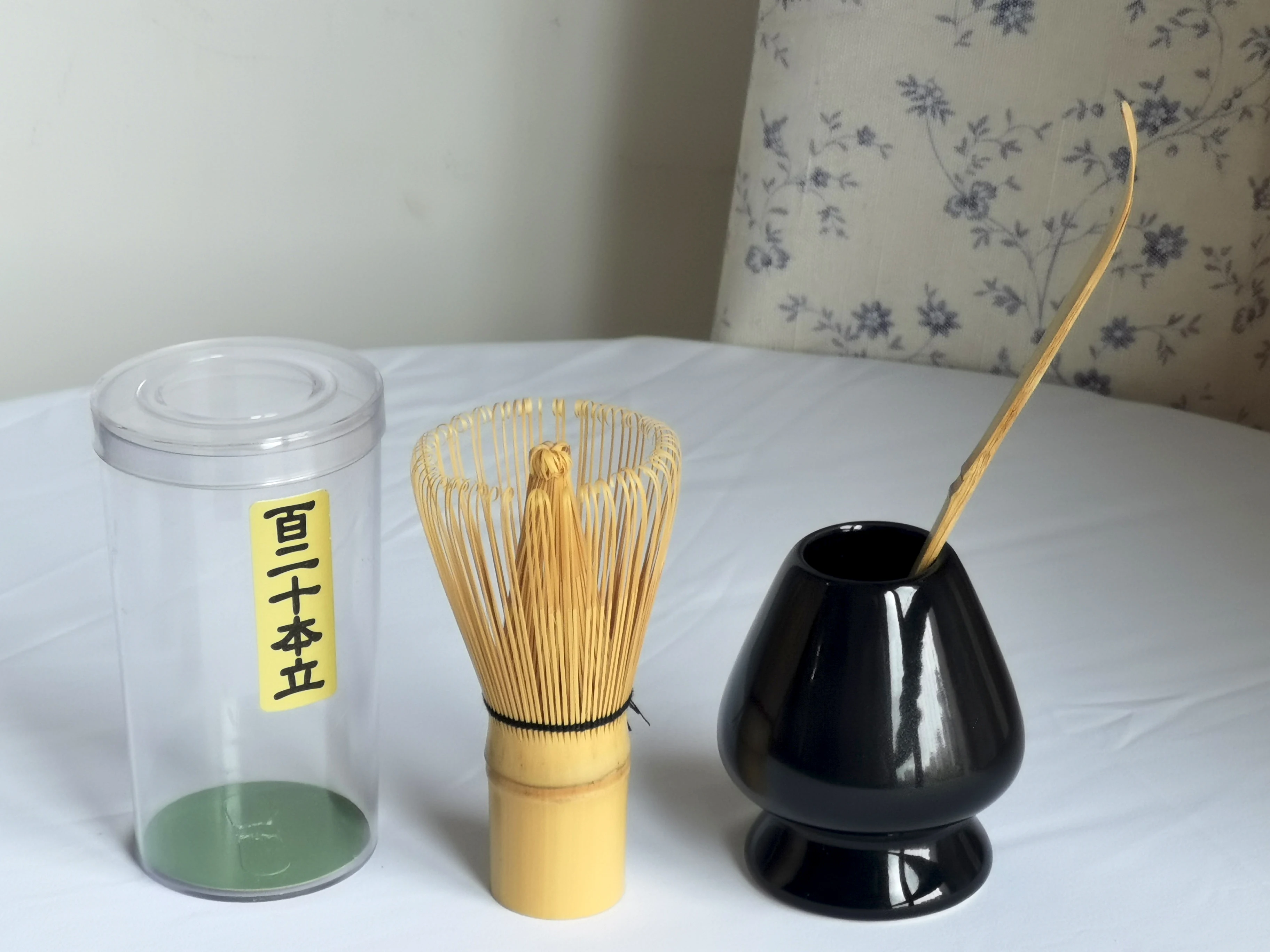 Classic Eco-friendly Bamboo Matcha Spoon Chashaku Wooden Powder Scoop for Matcha Bamboo Matcha Whisk Set