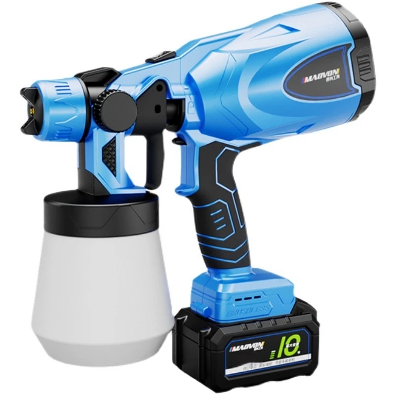 New Arrival Electric High Pressure Powered Paint Spray Gun Lithium Rechargeable Household Small Latex Paint Spraying Machine