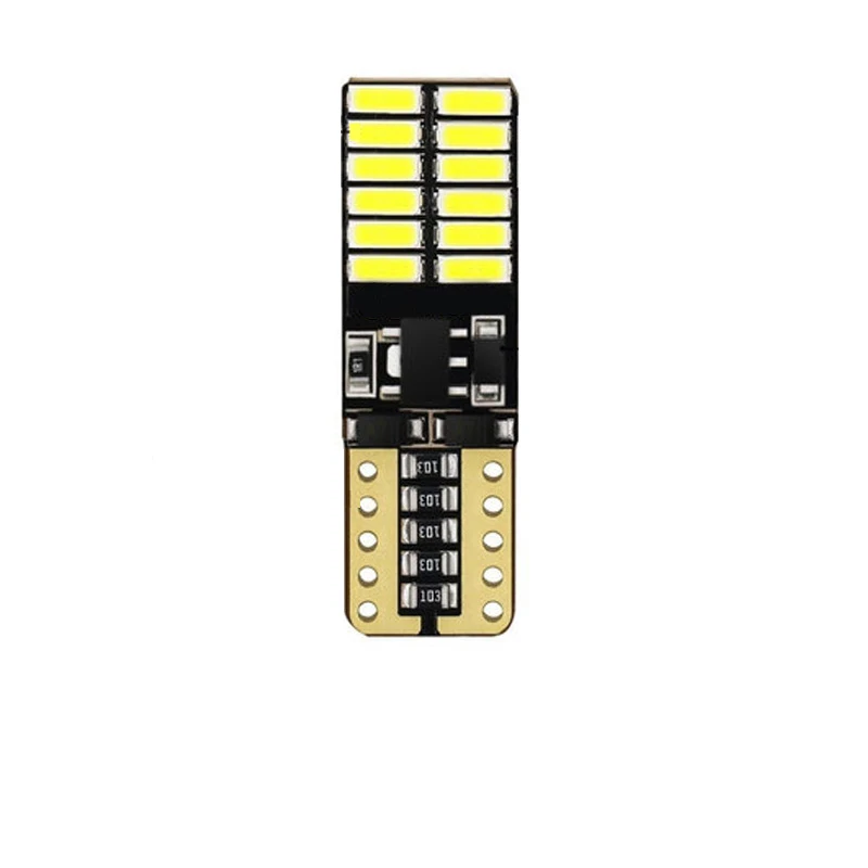 car led light Automobile bulb T10 small lamp LED side marker lamp license plate reading lamp w5w cross-border hot selling 24smd