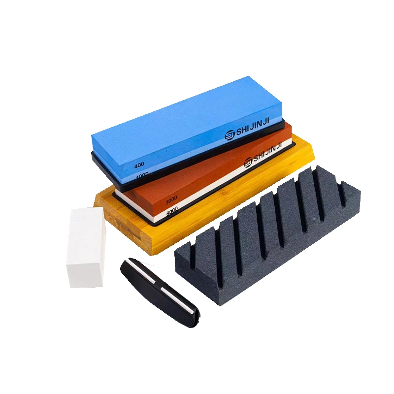 Factory Direct Sale 400/1000 3000/8000 Water Stones Siding Knife Sharpening Grinding Stone Set Sharpening Stones