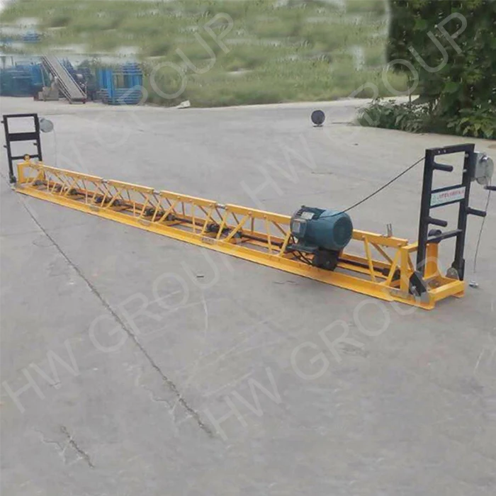 aluminium frame type floor leveling machine concrete power vibratory truss screed