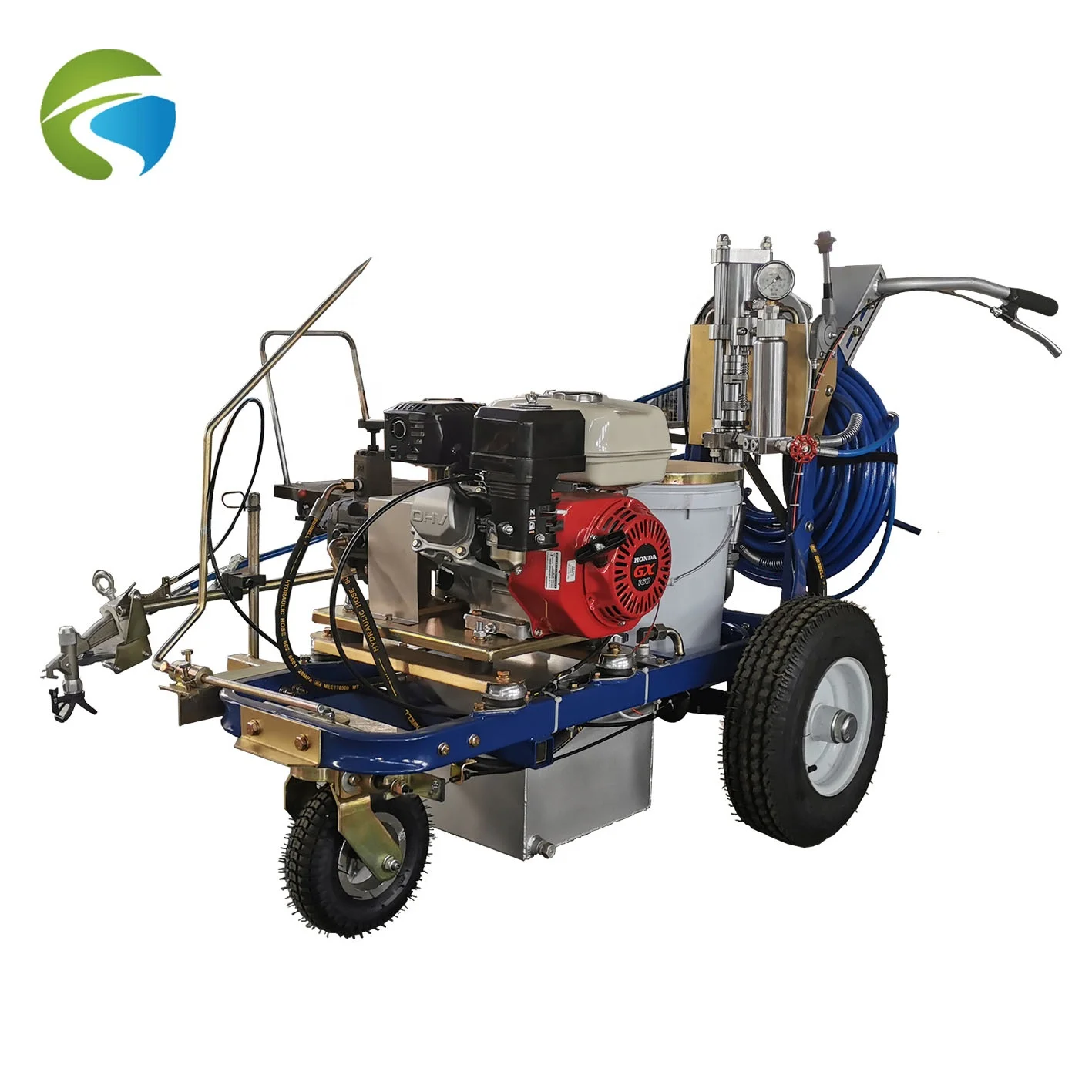 Дорожная работа для оборудования для холодного распыления с маркировочной машиной для дорожной линии, установленной на грузовике