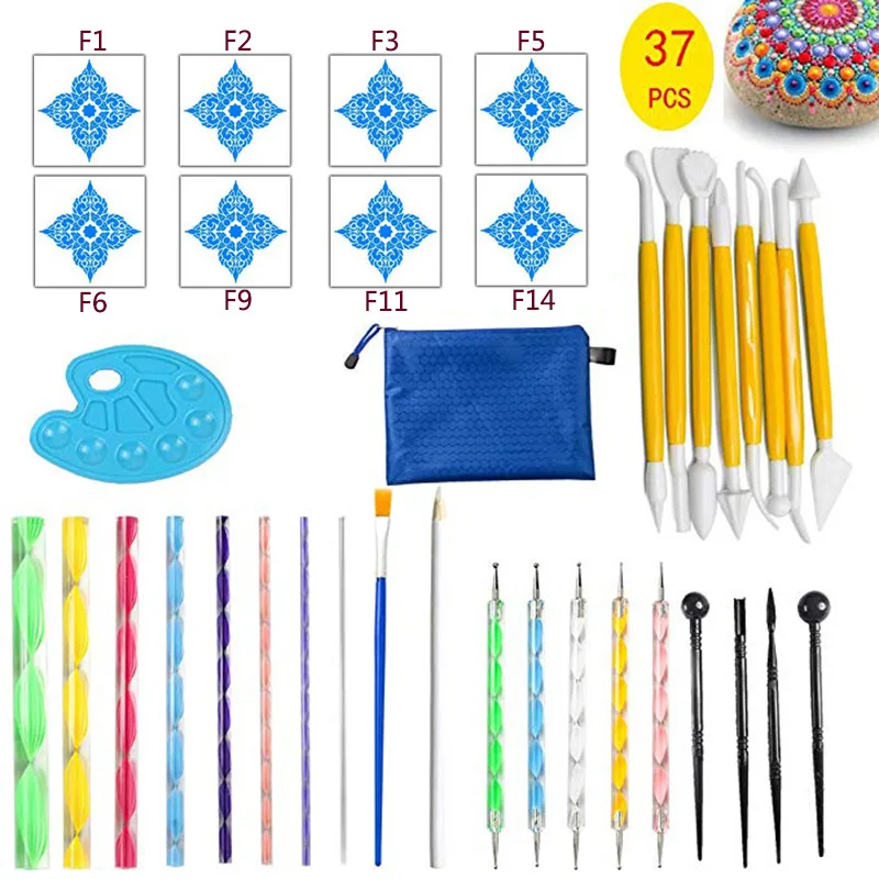 High quality art painting materials mandala dotting tools,custom set de ropa de cama mandala