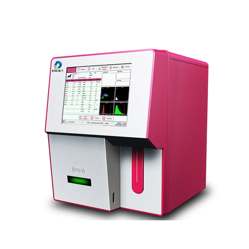 EUR VET Stable Quality Auto Hematology Analyzer Veterinary Equipment Best Price CBC Hematology Analyzer