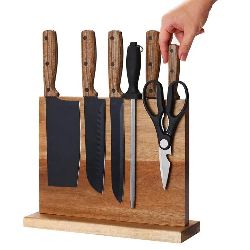 Home Kitchen Magnetic Knife Block Holder Rack Magnetic Stands with Strong Enhanced Magnet Multifunctional Storage Knife Holder (1600724890671)