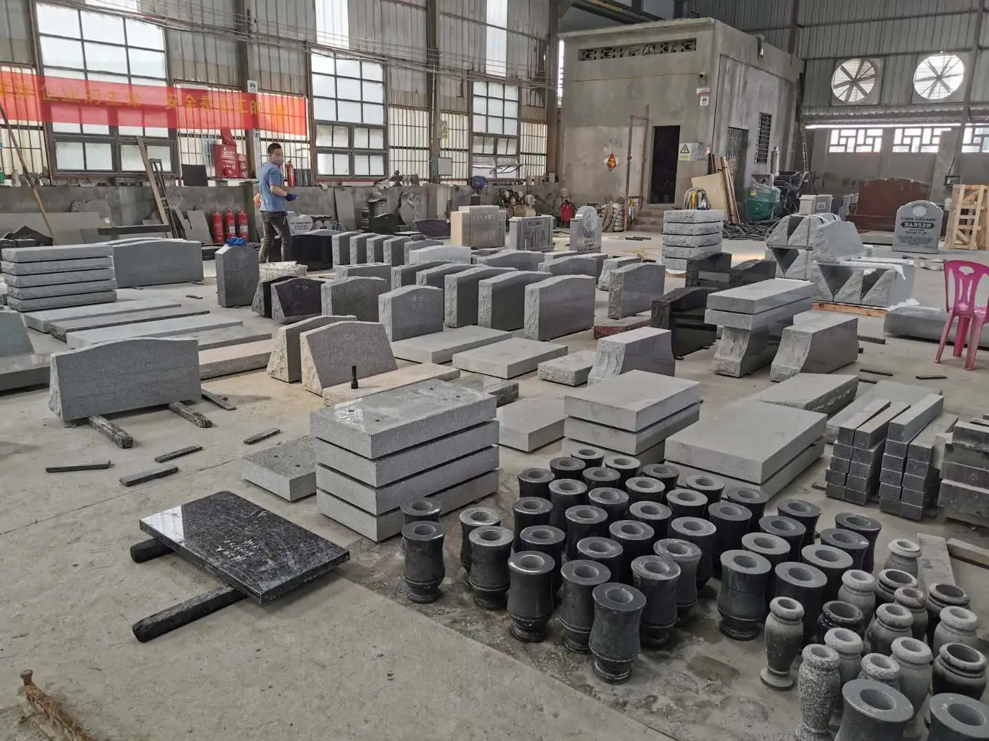 Multicolor Red Granite Monument  Gravestone Headstone Red Granite Upright Tombstone