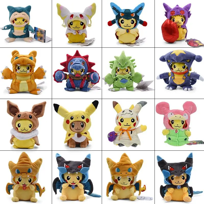 Best Selling Trending Cute Stuffed Animal Plush Toys Cartoon Henshin Plush Doll Kawaii Pikachu Plush Toys