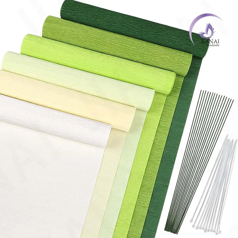 Custom-made creative hand-made decorative art paper flowers with high elasticity and large curling tissue paper