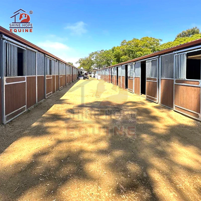 Equestrian Bamboo Horse House Stall Stable Doors Buildings Equipment for Sale