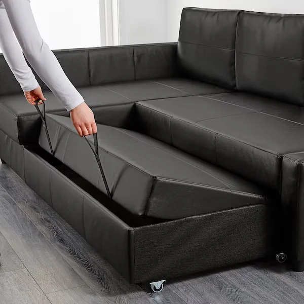 New Modern Customized Leather Fabric Corner Sofa Sleeper Convertible Couches Pull Out Sofa Beds With Storage