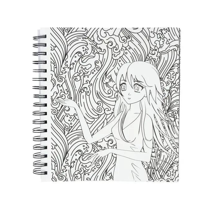 Customized 64 Page Kids Anime Colouring Book set Recycled Paper drawing colouring book printing colourful story