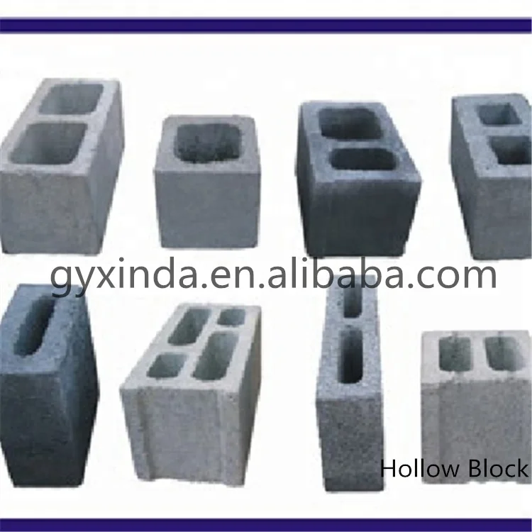 Hollow Mud Brick Stationary Concrete Interlocking Block Making Machine