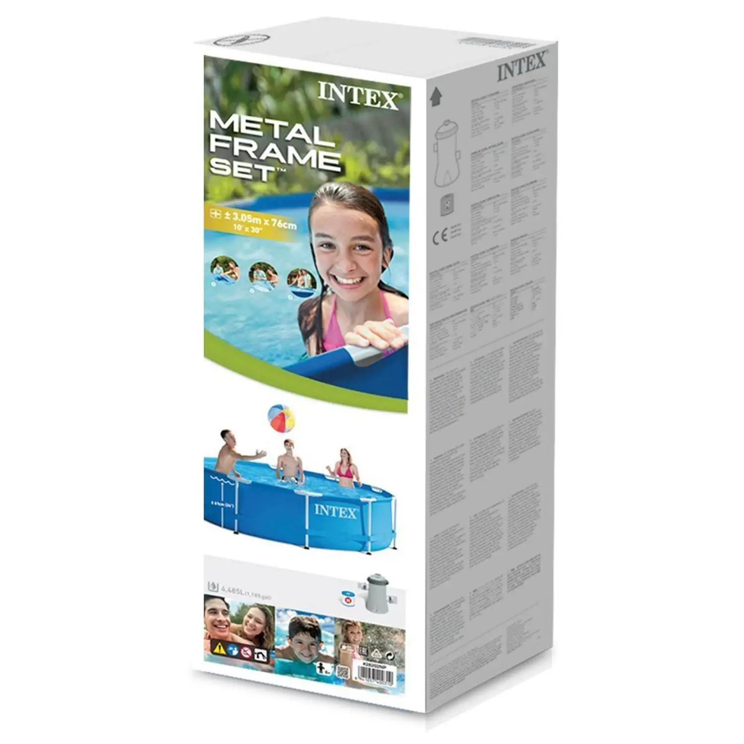 INTEX 28202 10FT X 30IN Metal Frame Pool Set Swimming Pool Outdoor Swimming Pool