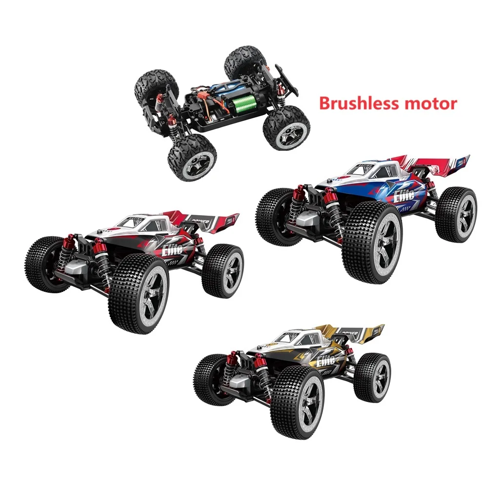 2.4G 1:16 scales remote control rc car with 7.4V-1500MA 18500 rechargeable voiture rc haute vitesse speed in 70km 2840 brushless