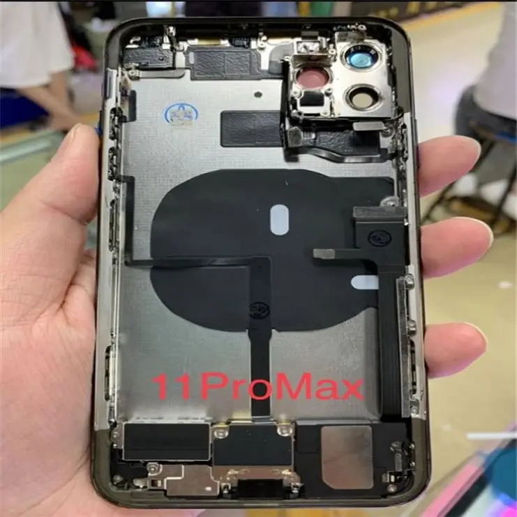 Оригинальная Задняя стеклянная крышка для iPhone 11 задняя Iphone Pro Max замены корпуса с большим