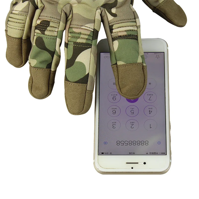 S M L XL Waterproof Touchscreen Outdoor CS Combat Hunting Tactical Full Finger Gloves