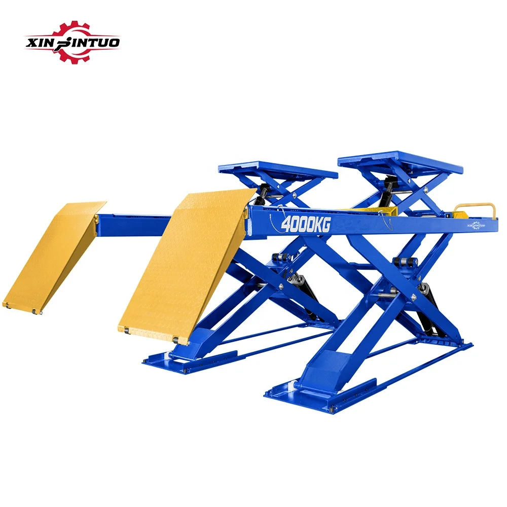 Jintuo ultra thin wheel alignment scissor car lift 4t Top Quality Scissor Lifts