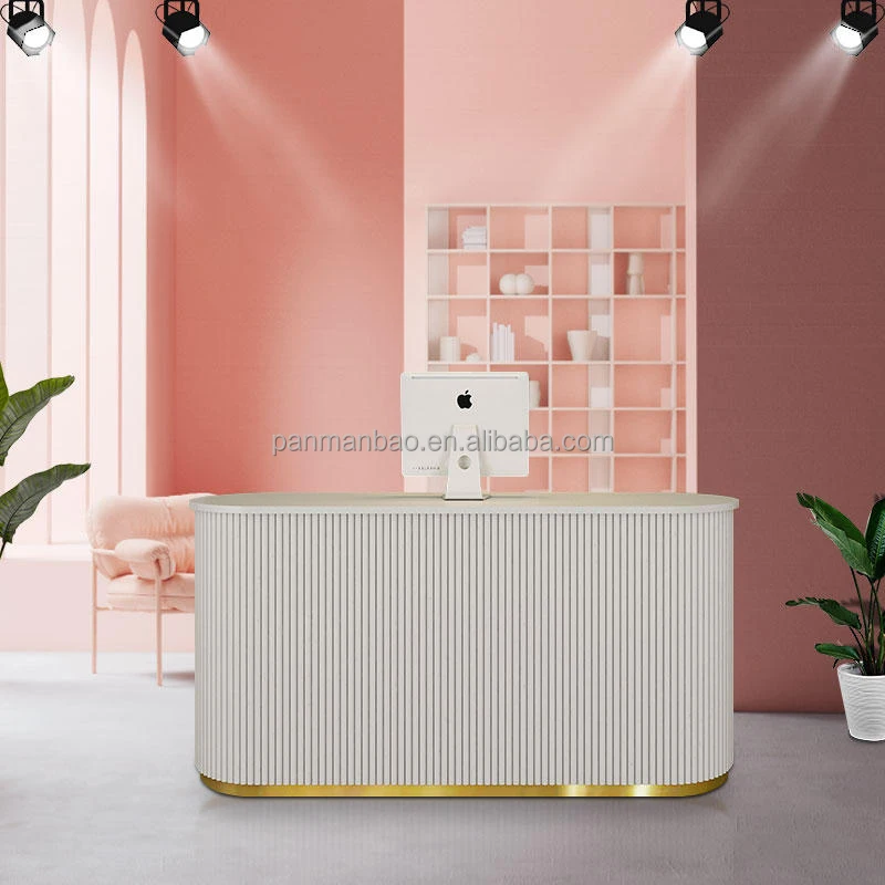 Прямая Продажа с фабрики дешевая мебель для салона красоты цвет настраиваемый парикмахерский салон стойка регистрации