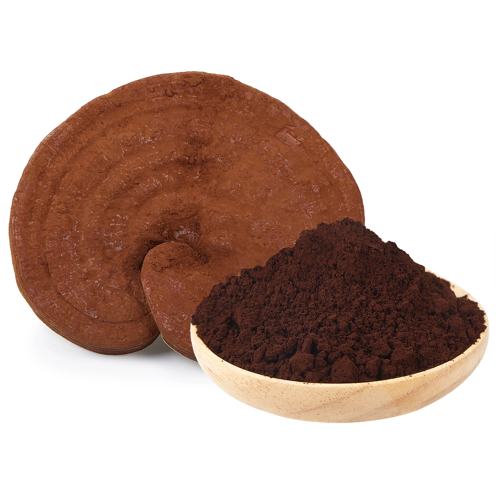 GanoHerb Organic Reishi Mushroom Extract Powder with 15% Beta-glucan Herbal Mushroom Powder for Coffee, Teas, and capsules