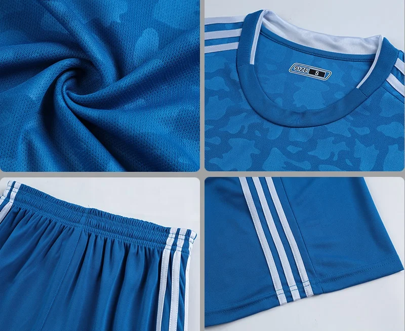 
2021 Latest Football Jersey Printing Numbers Cheap Customized With Name Club Training Quick Dry Football uniform 