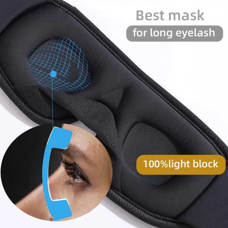 Наушники для сна беспроводная 3D маска глаз 5 0 Bluetooth моющиеся наушники боковых шпалов