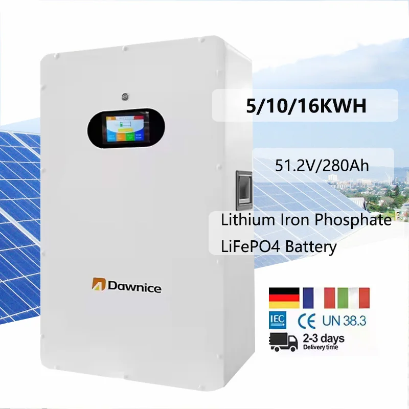 48 В LiFePO4 5kwh 10kwh 15kwh 100Ah 200Ah 300Ah настенный литий-ионный аккумулятор для дома