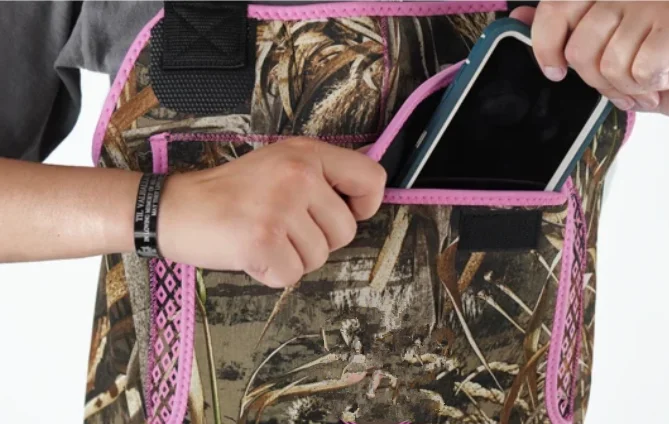 Women 100% Waterproof Pink Color Neoprene Hunting Chest Waders