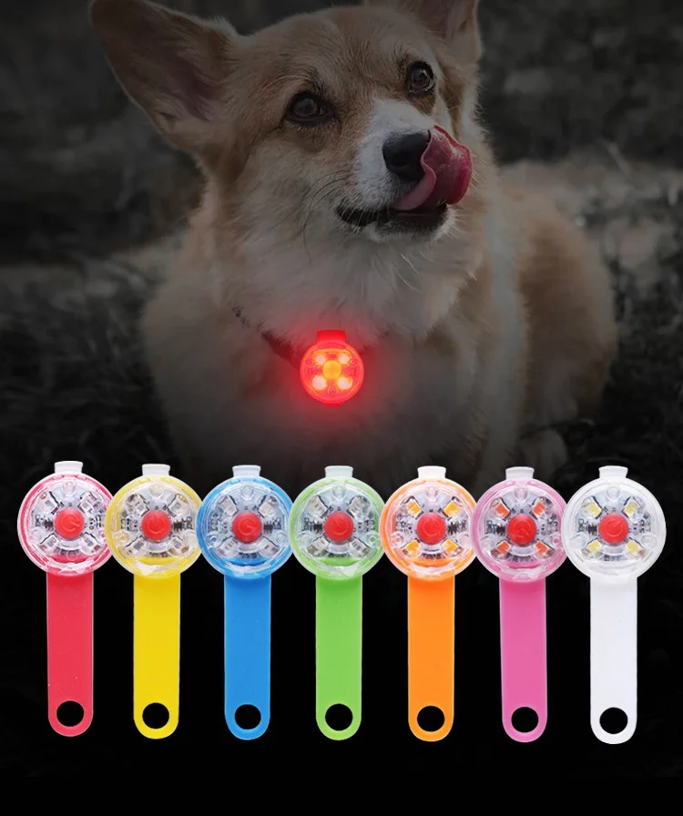 UMIONE USB rechargeable safety lights for dog collar clip on led flashlights pet luminous pendant