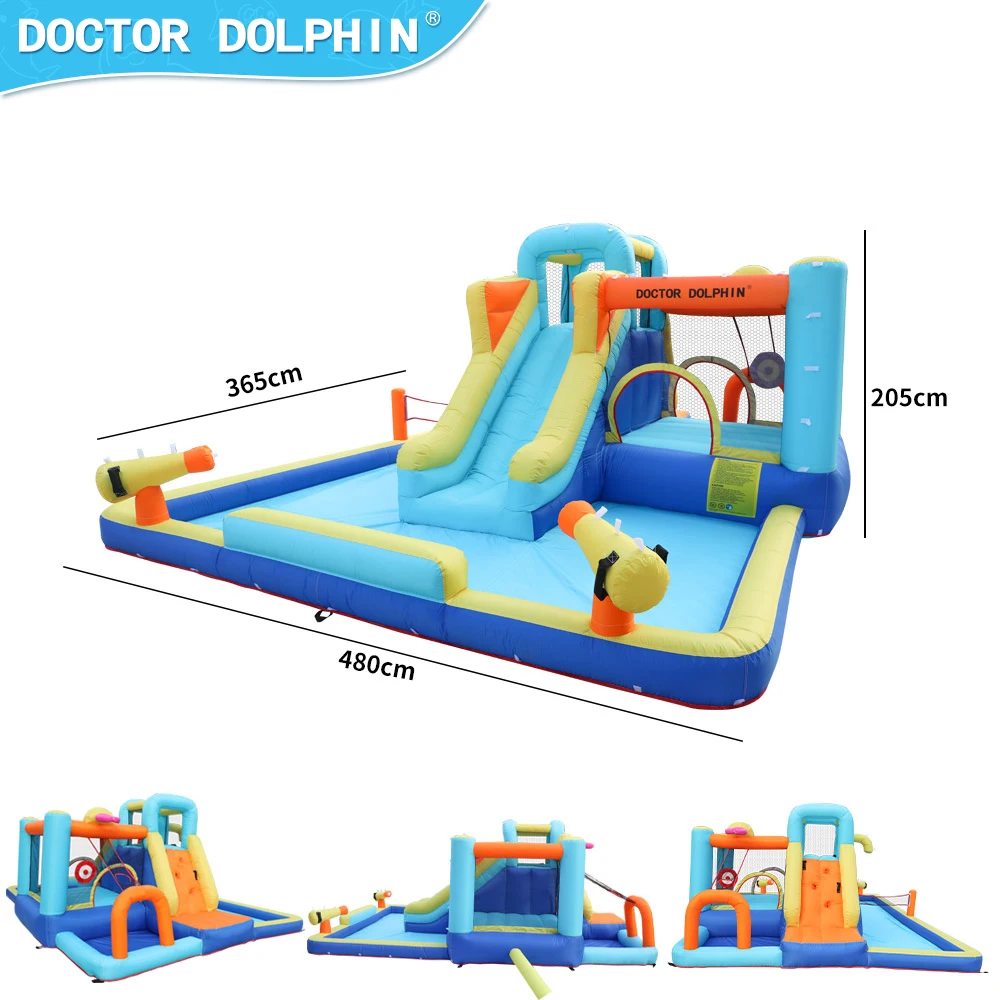 Надувные игры Doctor Dolphin для вечеринок надувной замок детский домик прыжков с водной горкой