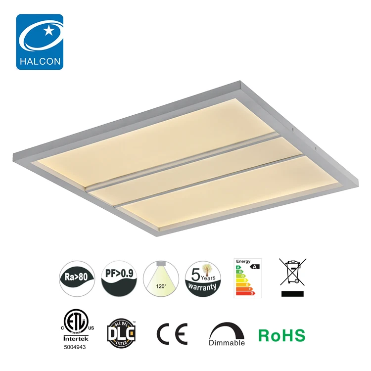 Hight Brightness Commercial Lighting Square 24w 36w 50w 2ft 4ft Acrylic Recessed Led Troffer