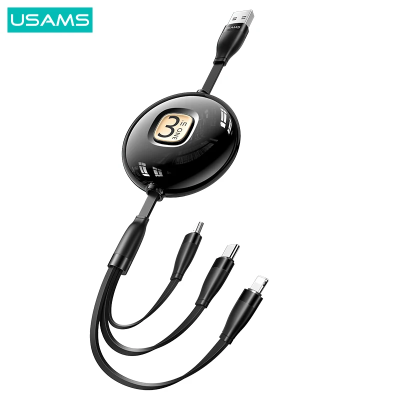 USAMS 2021 Hot model SJ508 3-in-1 usb cable 3 in 1 mobile phone
