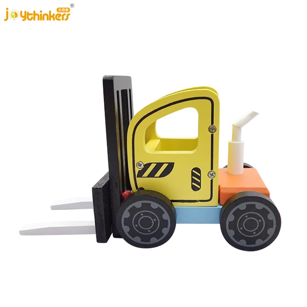 New arrival educational play push car kids self Assemble solid wood toys cars for kids DIY wooden construction DIY wooden bulldo
