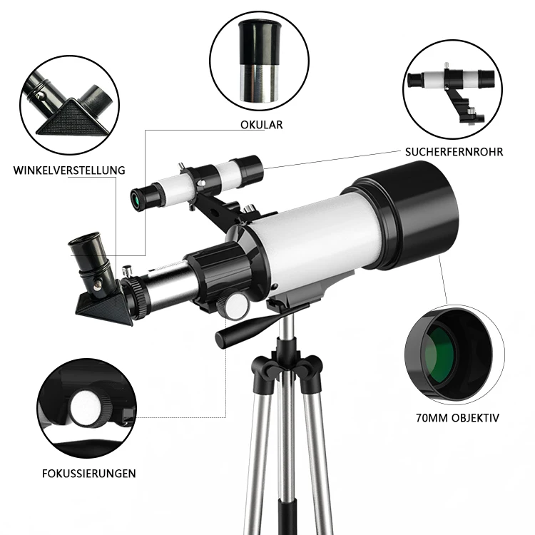 suncore Professional Astronomy 70300 Refractor Telescope for kids