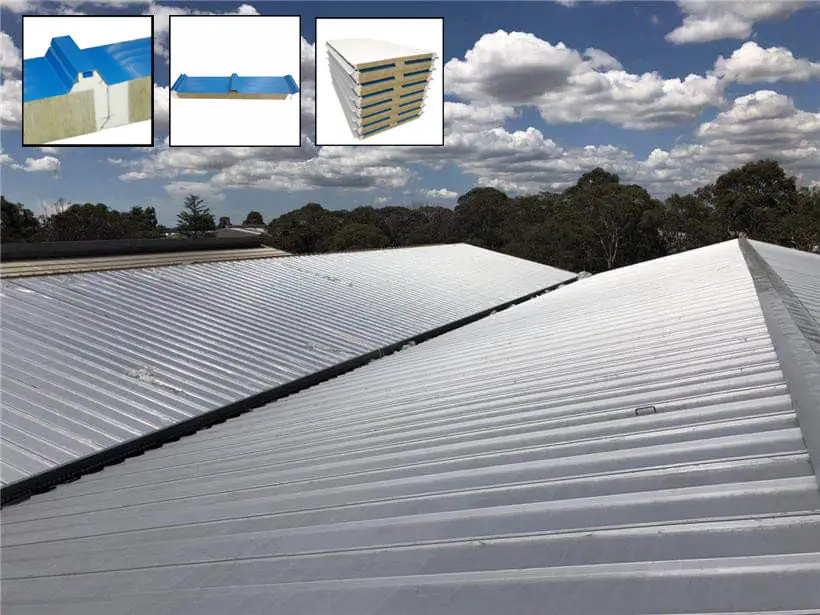 Insulation Pu Foam Roof Sandwich Panels Building Material Polyurethane Sandwich Panel Metal Pu Pir Sandwich Roof Wall Panel