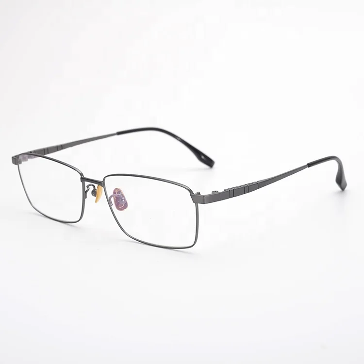 Wide Temple Titanium Optical Eyeglass Prescription Reading Glasses J10A