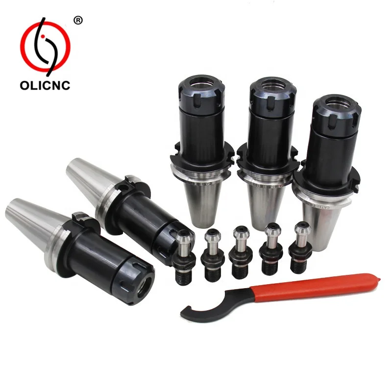 5pcs CAT40 Type High-speed & Fine-balanced Tool Holders  CAT40-ER32 Collet Chuck set for CNC