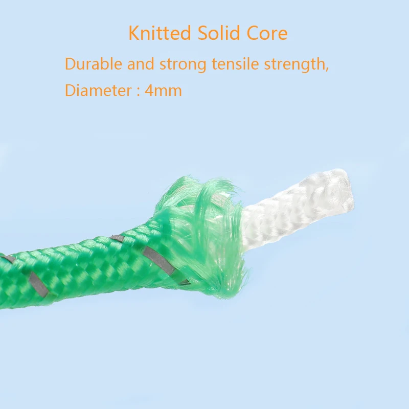 Outdoor 4mm tent with night reflective windproof rope, thickened and adjustable 4-meter long camping canopy fixed pull rope