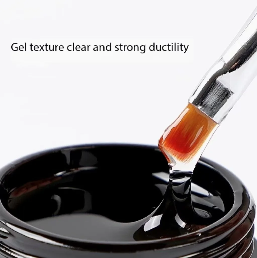 Nail art special ice through toner, transparent light therapy nail polish glue, smudge sequin blender mixing gel