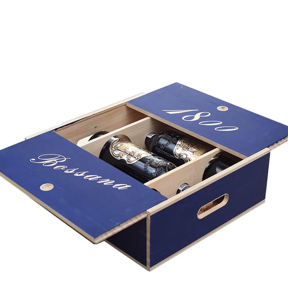 Деревянные коробки для вина на заказ, коробка для хранения виски, деревянная упаковочная коробка для винных бутылок