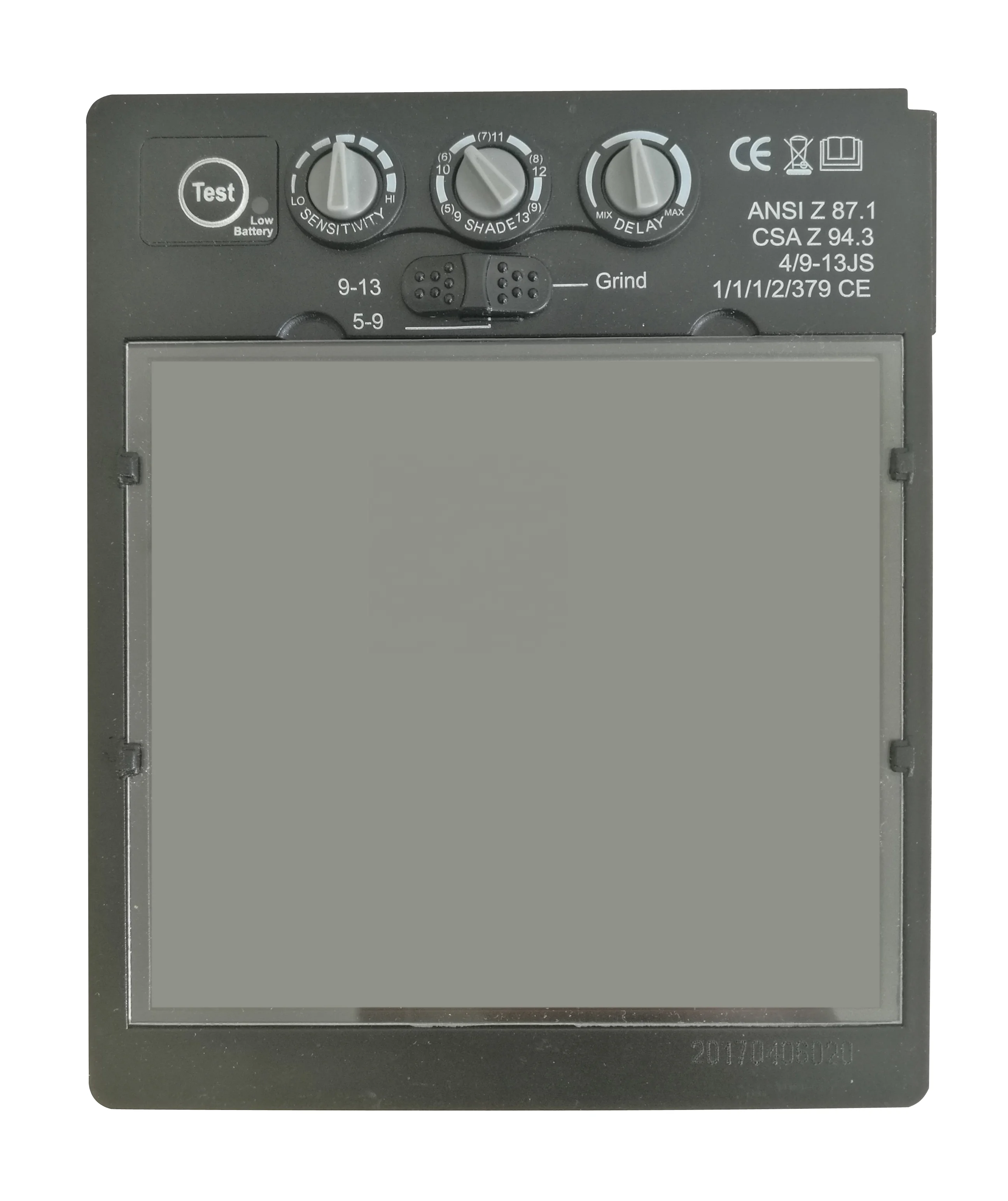 CUSTOM EN175 CE en379  largest view 100*97mm auto darkening welding filter  ture color auto darkening welding lens