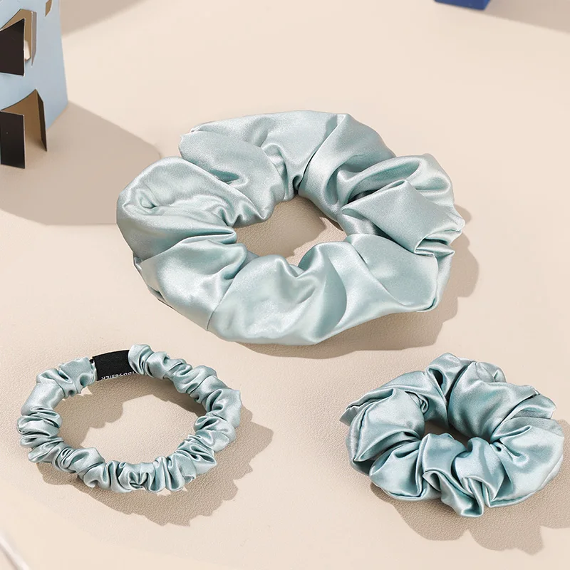 Заводские эластичные шелковые резинки для волос, резинки для волос из шелка тутового шелкопряда, резинки для волос 22 мм для женщин