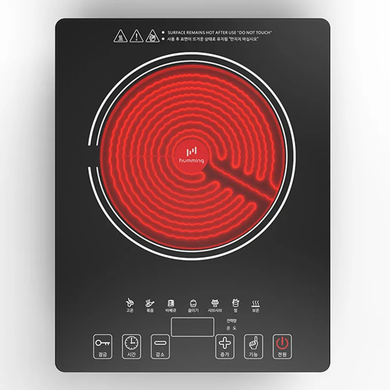 Лидер продаж индукционная варочная панель 2 кВт мультифункциональная керамическая плита из нержавеющей стали
